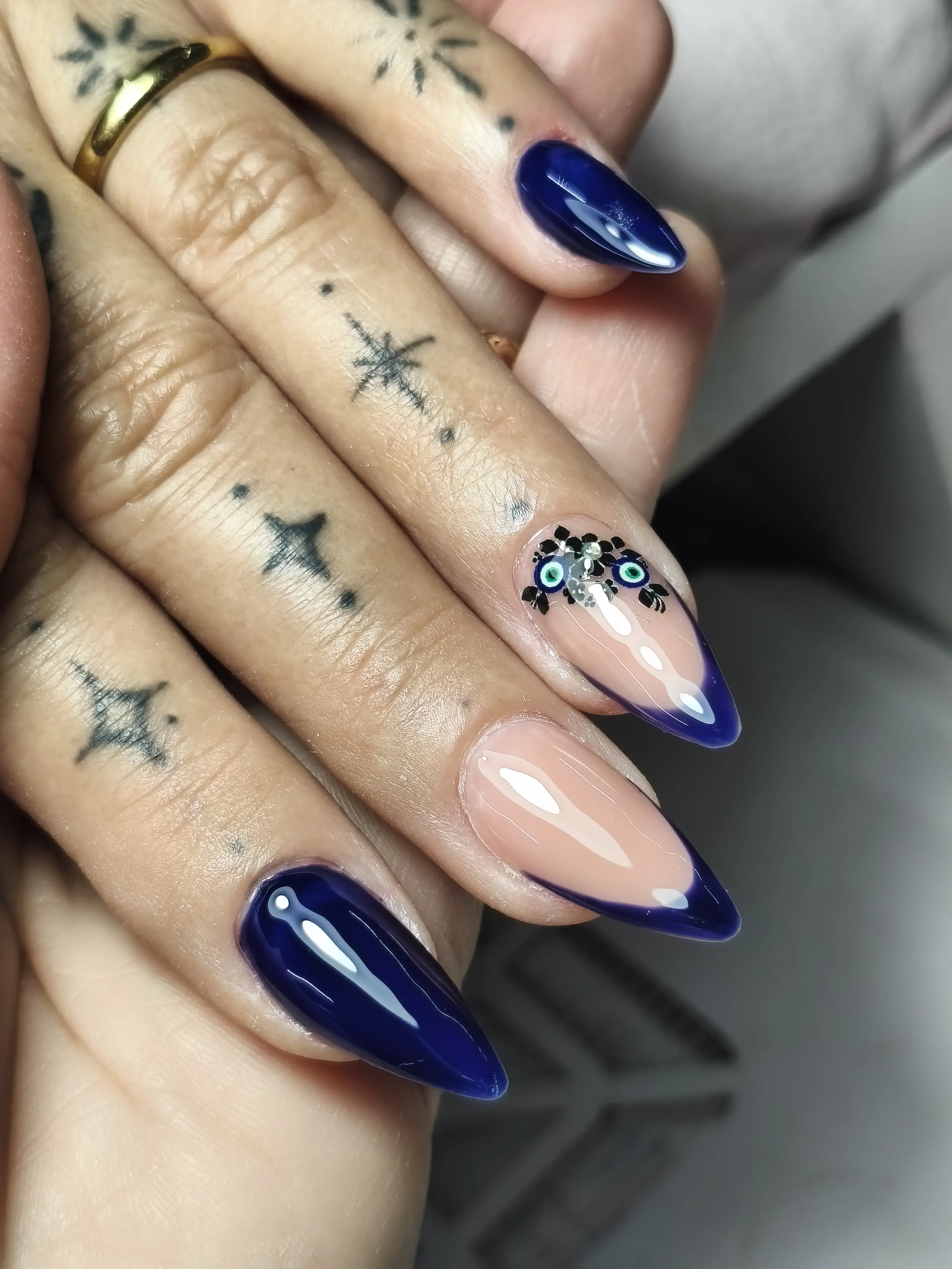 Unha decorada colorida